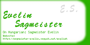 evelin sagmeister business card